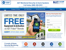 Tablet Screenshot of bluelightalarm.com
